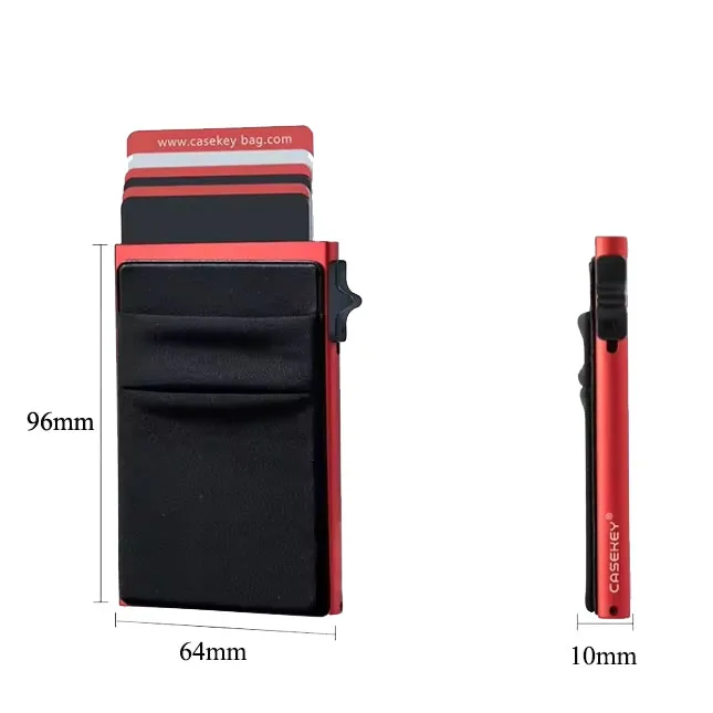 Fashionable Smart Pop Up Wallet RFID Metal Blocking Air Tracker Tag Card Holder for Men and Women Anti-theft Pop Up Card Holder