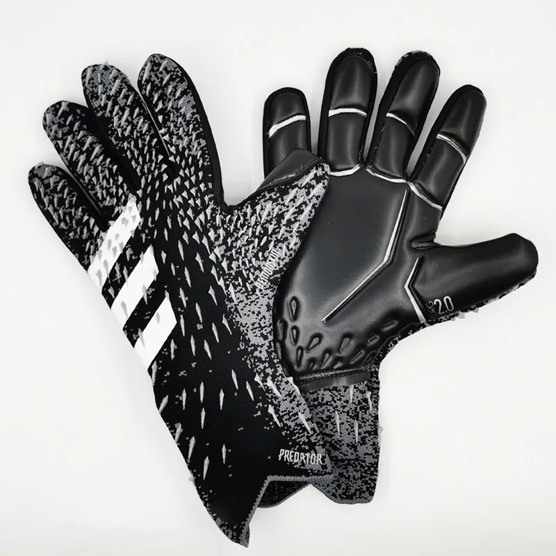 4MM Thickened Latex Goalkeeper Gloves No Finger Guard Non-slip Professional Goalkeeper Glove Football Goalie Gloves Child Adult
