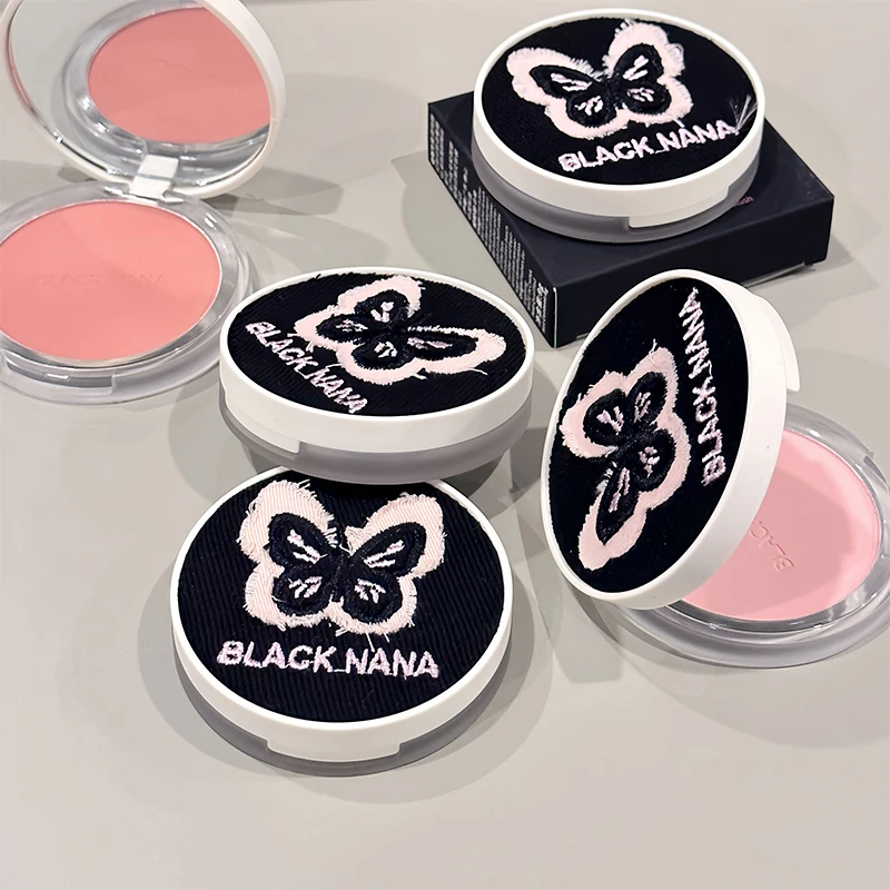 BLACK NANA Guimeng Butterfly Monochrome Makeup Powder Misty Velvet Cute And Versatile Niche Powder Blush