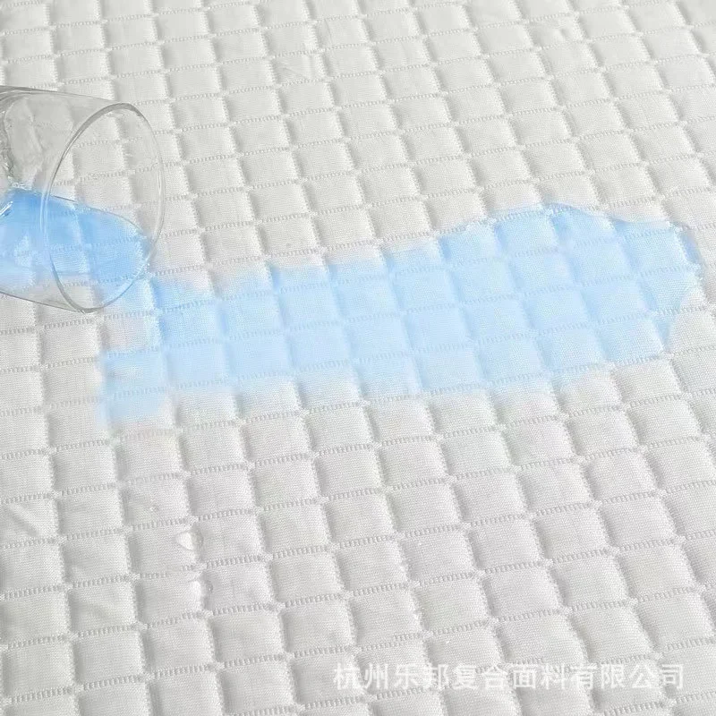 Factoryy supply wholesale price nylon cooling waterproof breathable PU membrane fabric for mattress cover