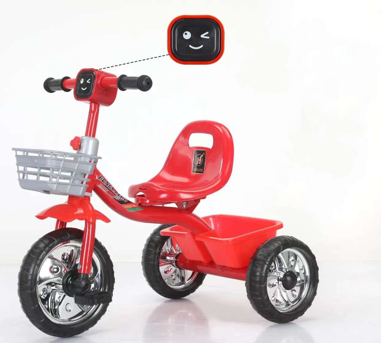 Tricycle Kids Bike RideOnCar Baby Child Tricycle Soft 3 Wheels Tricycle Slient Wheel Funny Time Toys Bikes For Kids Toddler Bike