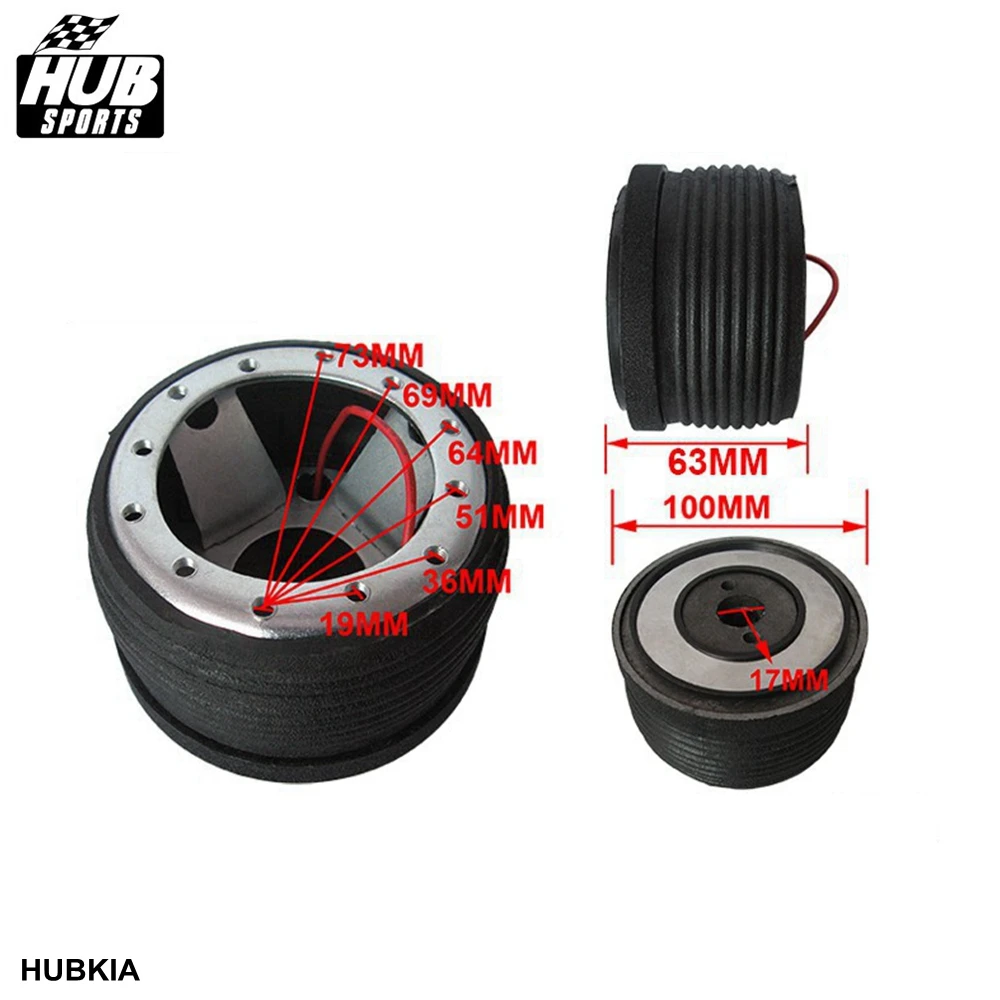 HUBSPORT JDM BOSS KIT STEERING WHEEL STANDARD 6 HOLE HUB ADAPTER FOR KIA SORENTO SEPHIA OPIRUS SPORTAGE HUBKIA