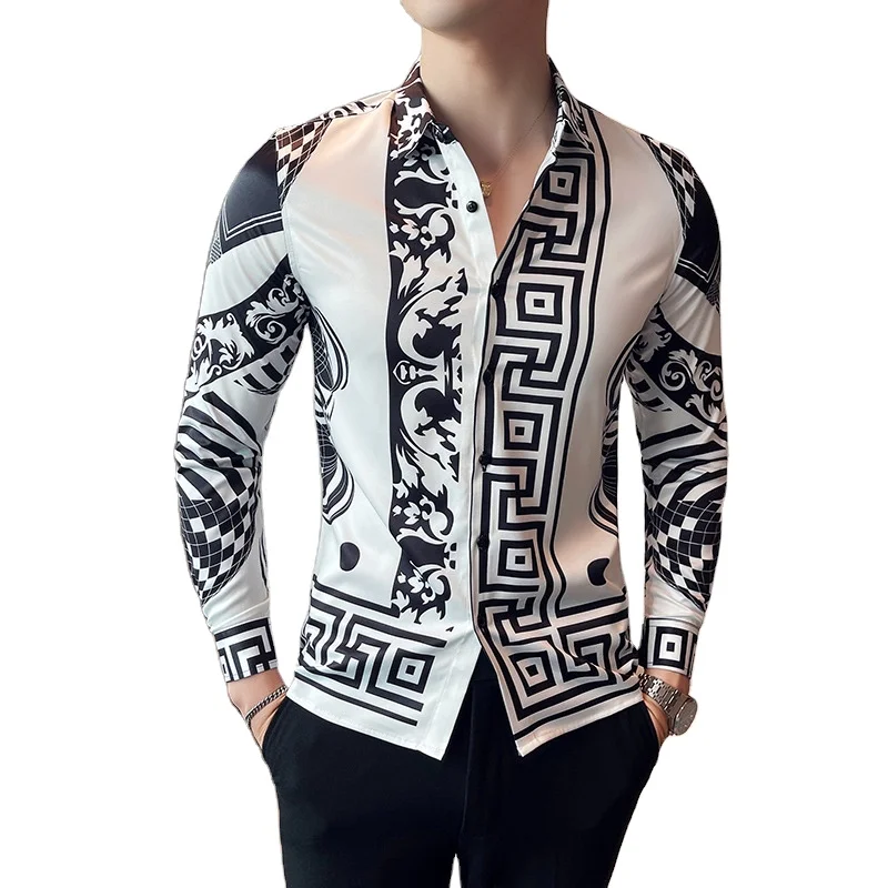 New Design 2024 Hot Sale Made 3D Embossed Polyester &Spandex DTG Print Man Shirt Boy Classic Custom Shirt Accept Mix Sty