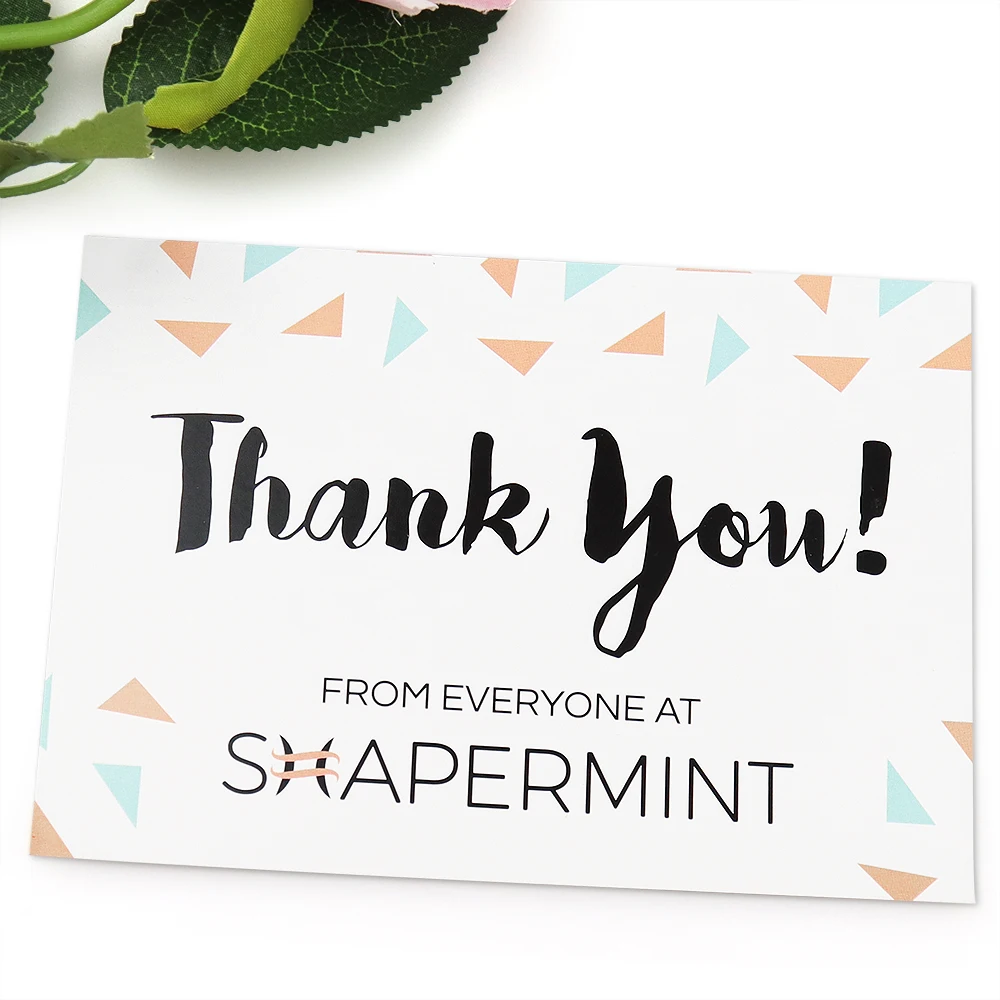 Wholesale Customized Different Types of High Quality Color Printed Thank You Cards for Small Businesses