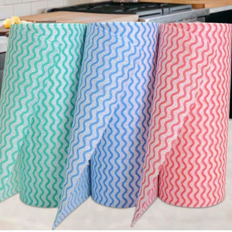 Cleaning Cloth Lazy Rags Roll Wholesale Custom Domestic Disposable Dish Wash Lazy Rags Eco Kitchen Towel Cleaning Cloths