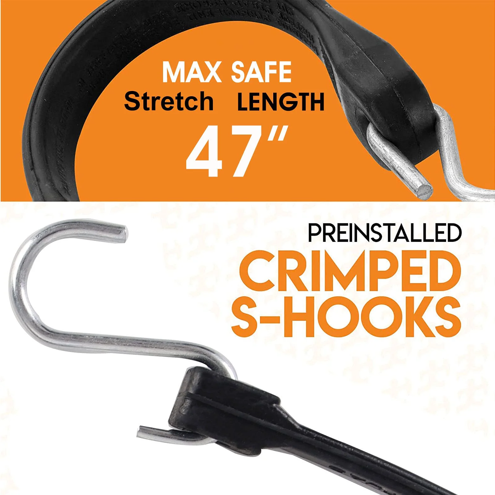 Top Quality 10'/15'/21'/31'/41' EPDM Bungee Cord