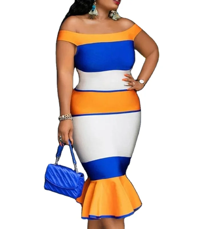 Оптовая продажа от производителя, официальное платье Макси 4xl 5xl 6xl 7xl, Клубное платье большого размера