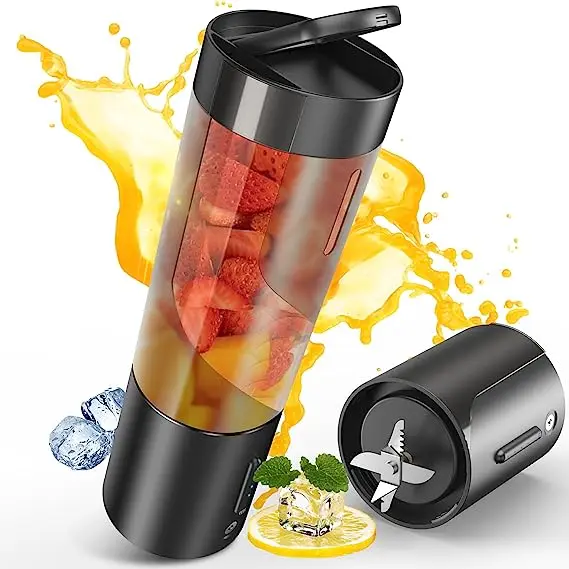 All in 1 Portable Blender Smoothies Personal Blender Mini Shakes Juicer Cup Blender Bottles Shaker For Travel Picnic Office