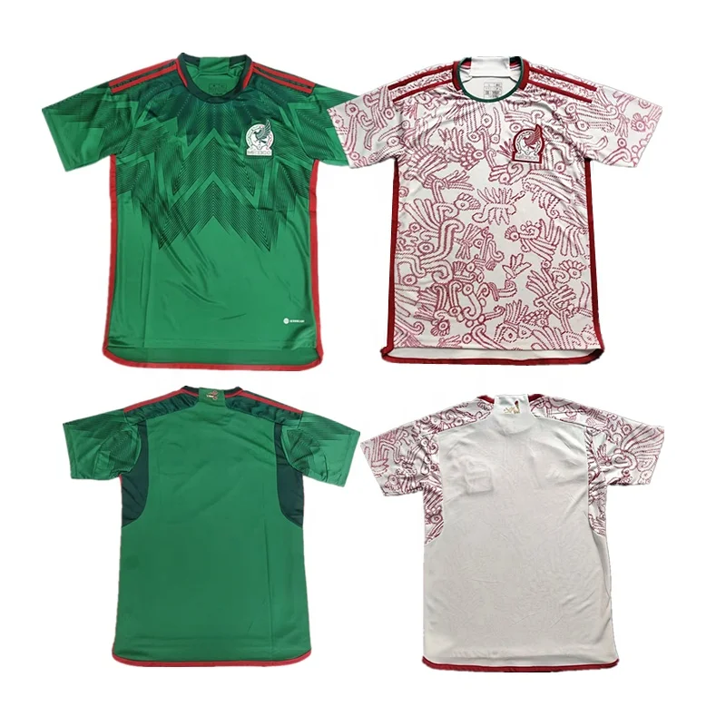 2022 Мексиканская футбольная майка, лучшего качества, тайская, домашняя, мужская, женская, детская, Футбольная майка на заказ