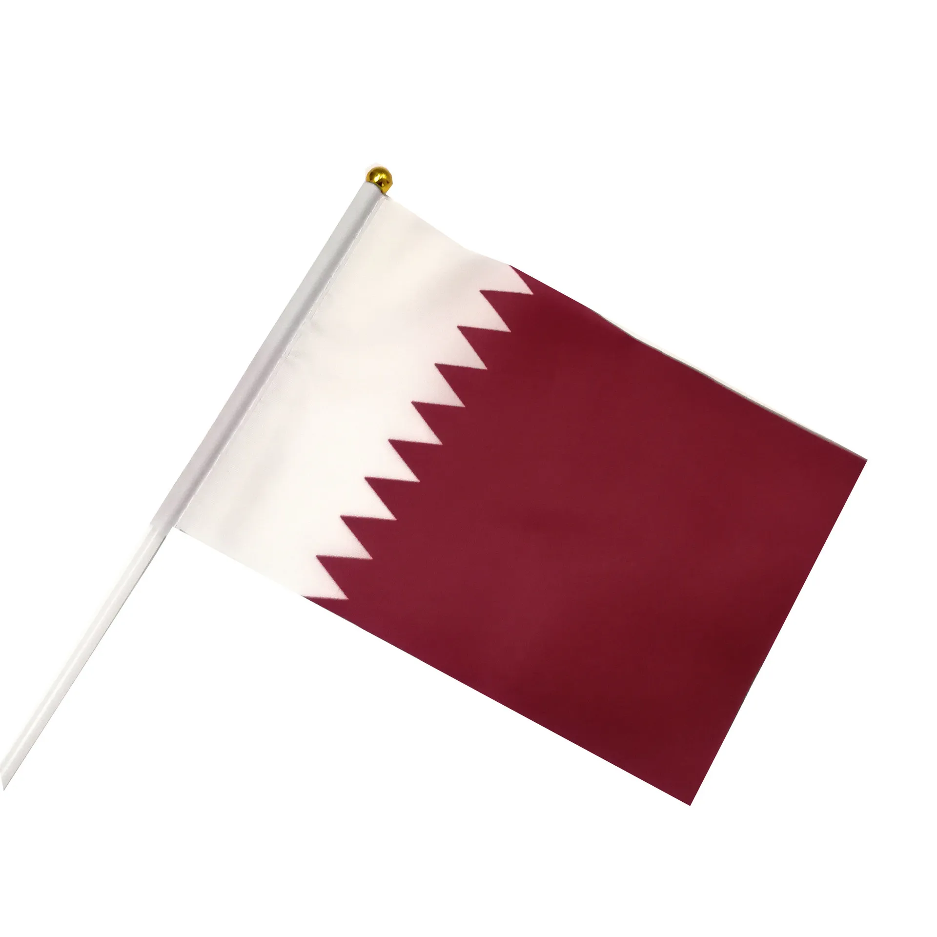 in stock free sample Qatar flags Custom national 2024 Asian Cup Double Line Side national japan flag for hand flags with pole