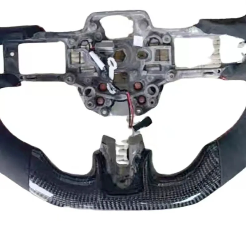 Customized style car accessories carbon fiber Alcantara For Ford Mustang Car Steering wheel