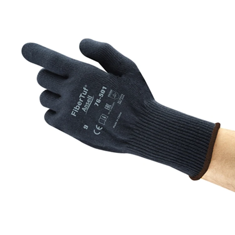 Ansell 76-501 Guantes Para Trabajo Custom Logo Construction Pvc Dotted Bulk Workwear Safty Hand Protection Industrial Work Glove