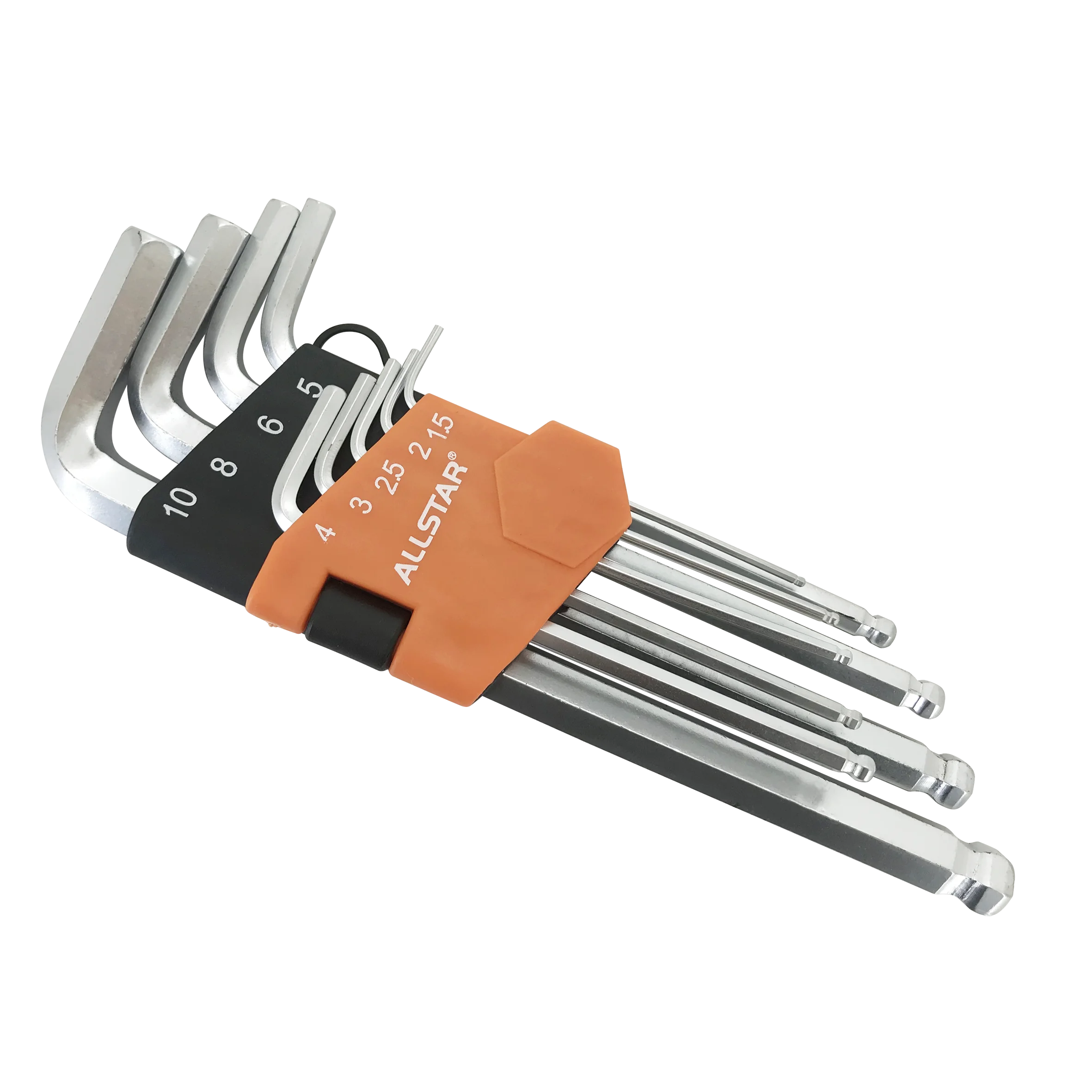 All Star High Quality Wholesale Cheap High Precision Hex Key Set Long Crv 9Pcs Hex Key Set