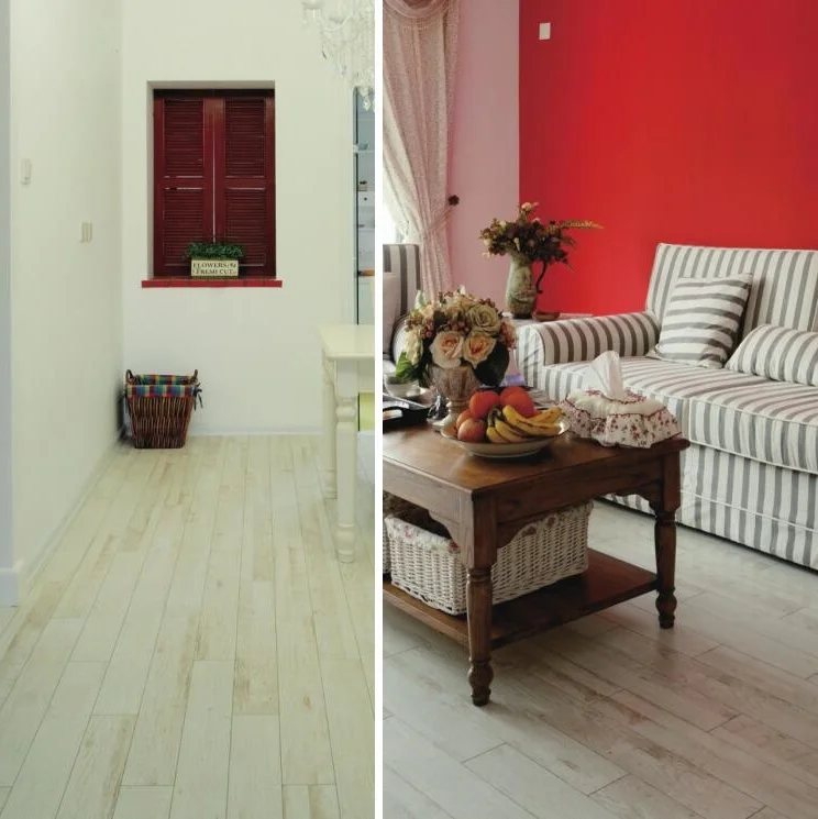 First Flor Luxury Vinyl Tile Self Adhesive PVC Plastic Floor Covering Easy Click floor with UV coating Surface and Wear layer