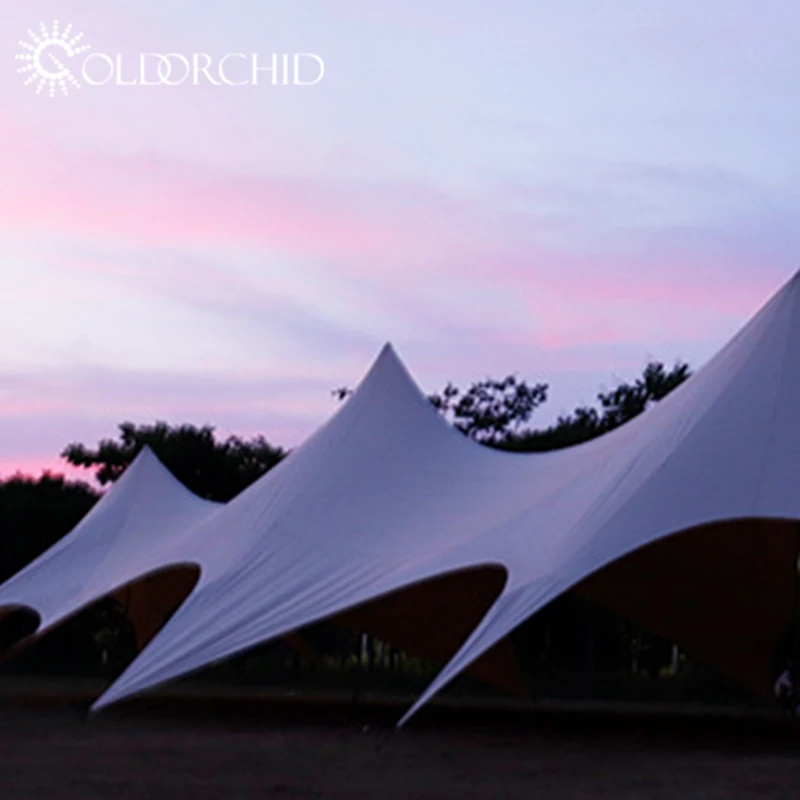 Glamping UPF 50+ outdoor waterproof camping extra large wedding party sun shade canopy tents for events