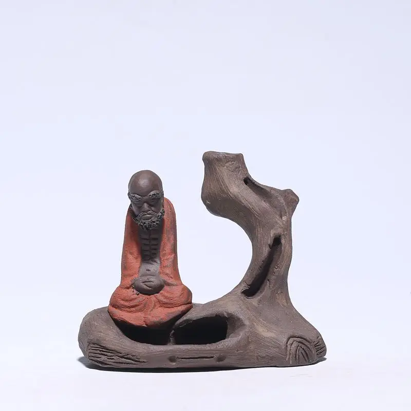 Meditation Dharma Tea Pet Best-Selling Chinese Delicate Authentic Hand-Made Color Change Tea Ceremony Accessories Decoration
