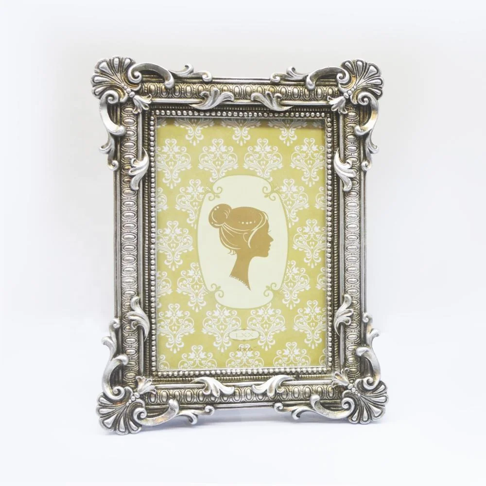 Новый стол для спальни в европейском и американском стиле с перекрестными краями, элегантная полимерная рамка для картин, мебель 4x6 дюймов