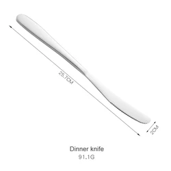 Hot selling stainless steel cutlery 304 simple style household full set of cutlery set gold-plated 4-piece gift box set