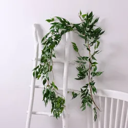 Make 1.7 meter plastic artificial flowers vine silk artificial ivy leaves vine wedding archway flowers home decoration