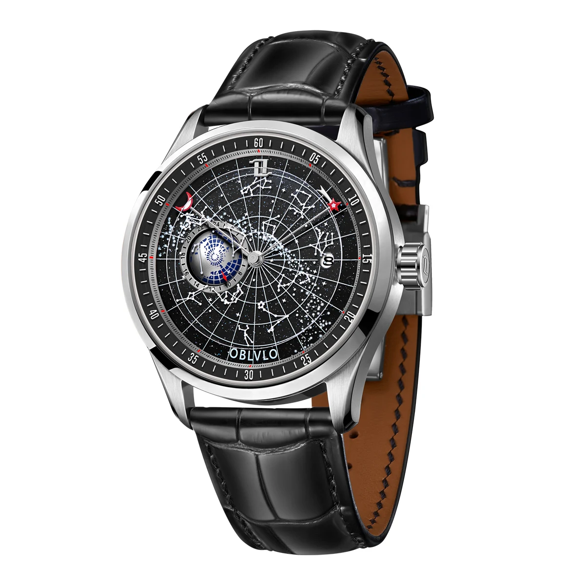 High quality black alibaba waterproof manufacturer automatic tourbillion hand skeleton mechanical watches for men
