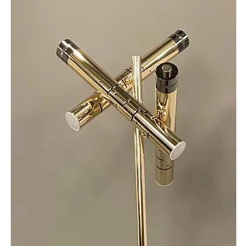 hot selling nordic modern LED floor lamp gold metal acrylic standing lamp living room bedroom study lamp