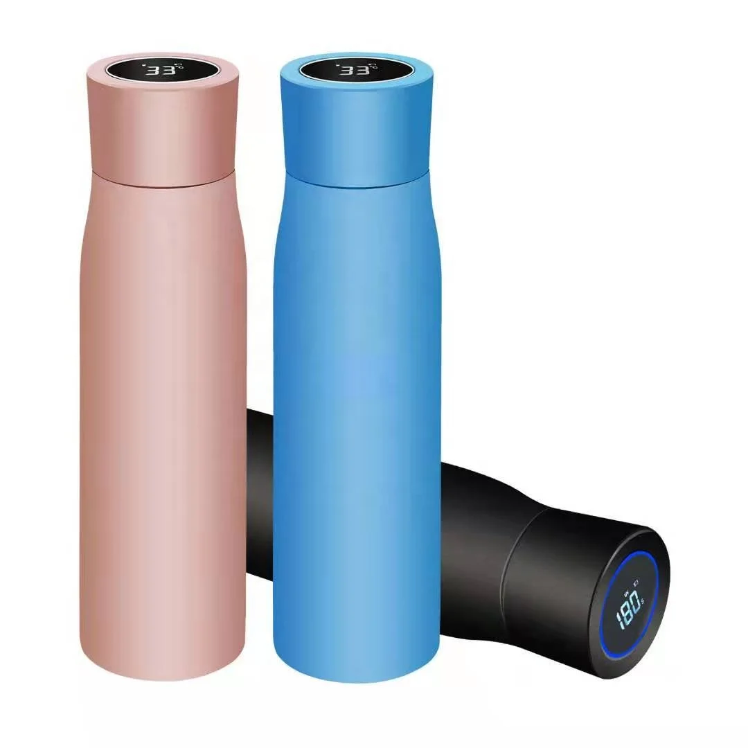 
UV Sterilizing Purifier Portable Smart Insulation Cup Car Heater Tumbler Stainless steel Self Cleaning uv water bottle 