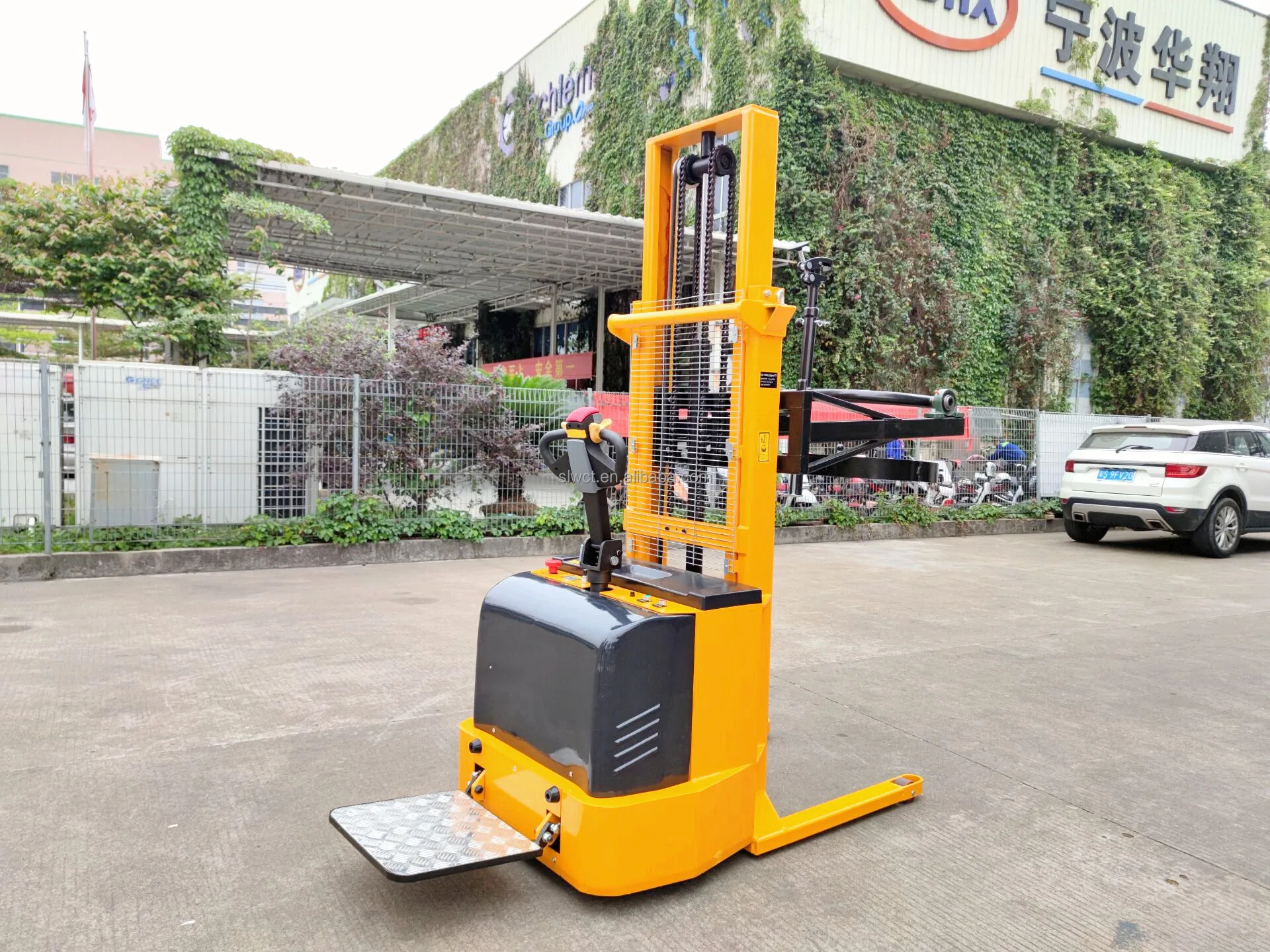 Self Propelled  Fully Electric  Hydraulic Drum Lift Stacker