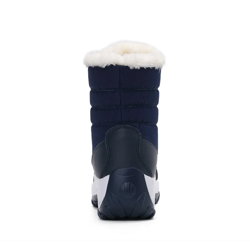 2021 зимние брендовые теплые Нескользящие водонепроницаемые женские сапоги обувь для мам повседневные хлопковые осенние