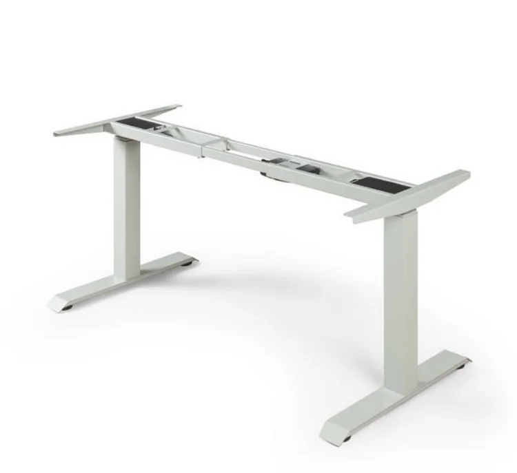 Electric Standing Table Frame Ergonomic Home Office Single Motor Height Adjustable Desk Frame Black Metal Iron Table Frame