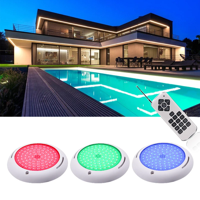 Huaxia Miini 170mm Swimming pool light 18W RGB color changing Resin Filled Underwater LED piscina lamp