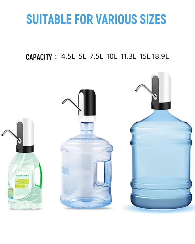 Hot Sale Battery Life Electric Bottled Drinking Water Pump Automatic Water Dispenser