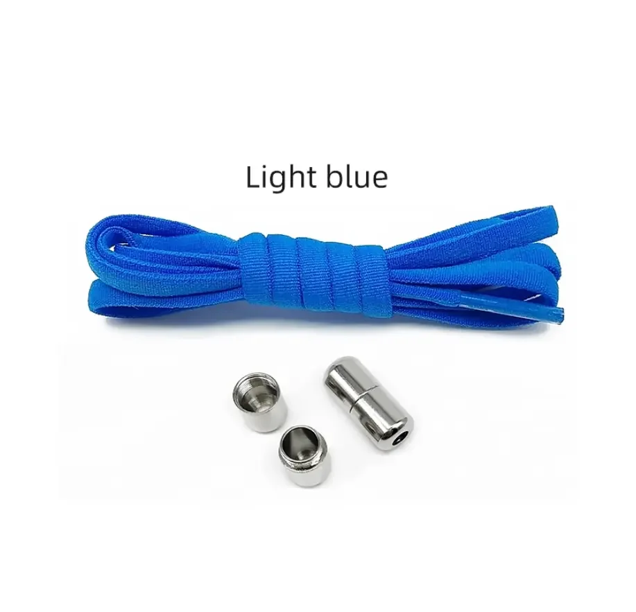 No Tie Shoelaces for Kids and Adults Tieless Elastic Shoe lace with Lock for Sneakers Rubber Round Shoe Laces