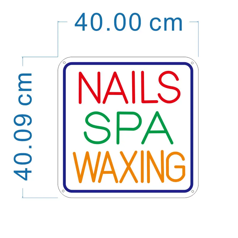 Custom Nail Salon Neon Sign For Business SPA WAXING Shop Hairdresser Room Decoration Shop Logo Nail Neons Sign Gift