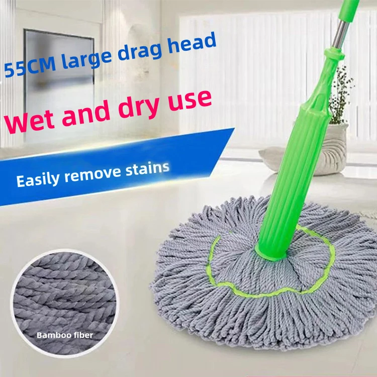 Cleaning supplies microfiber mops head cleaning floor tools products Hand wash-free twist water rotating lazy cleaning mop