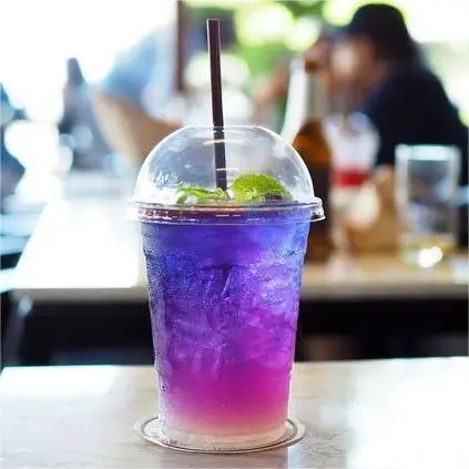 Custom 12 16 22 32 oz Transparent Bubble Tea PLA Cups with Lids Biodegradable Clear Disposable Cups for Coffee Cups Supplier