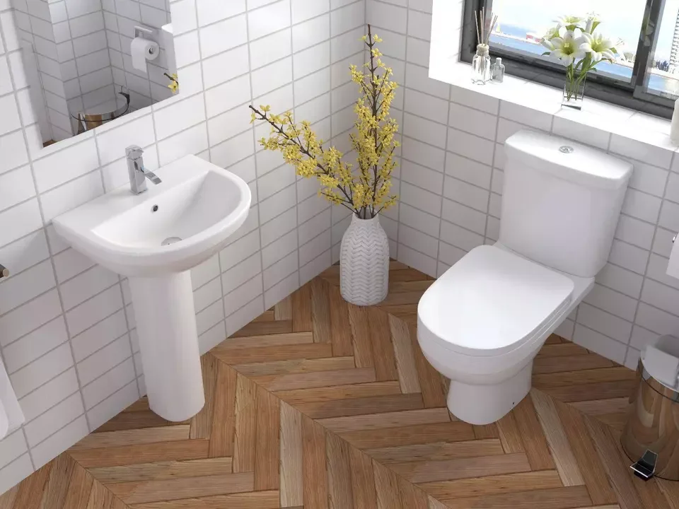 Modern White Ceramic Toilet Bowl Set Sanitary Ware for Hotels and Bathrooms Easy Installation Inodoro WC