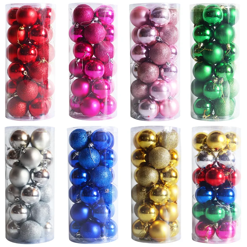 New Shaped Ball Christmas Ball 4cm 34 Christmas Ball Set for Christmas Tree Decoration