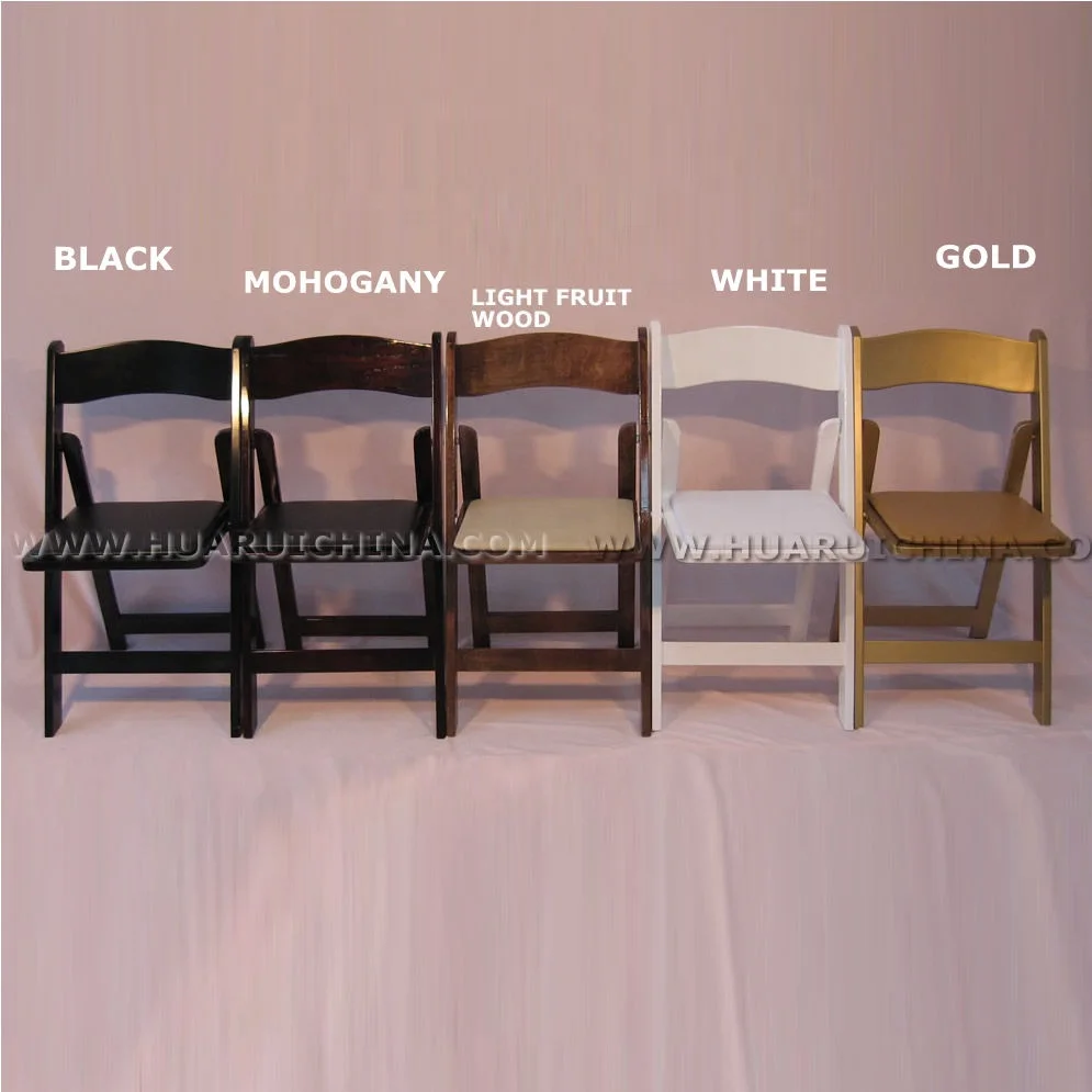 Деревянные складные стулья для свадьбы