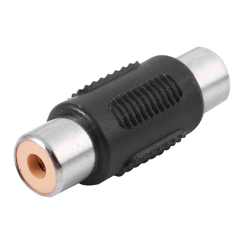 Professional 2RCA Female to 2RCA Female Audio Connector Adapter AV Audio Video Plug Audio Connector Adapter