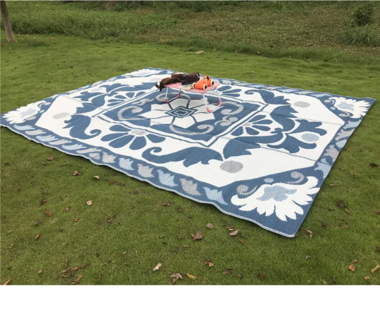 High quality RV Patio Mats Carpets PP material plastic outdoor or indoor rug pad