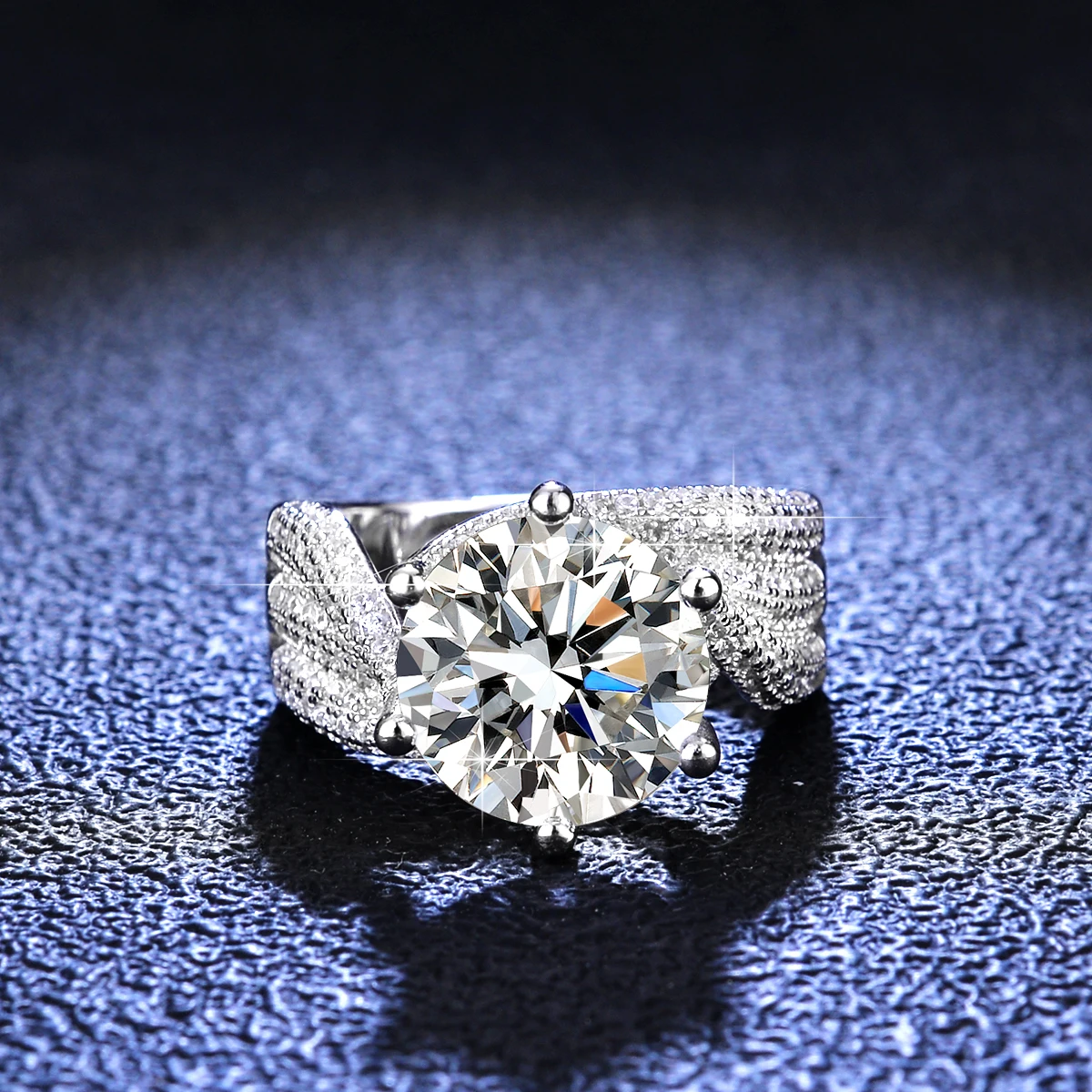 Модное ювелирное изделие в 925 Серебряное кольцо 5ct женские Алмаз Муассанит браслеты ювелирные