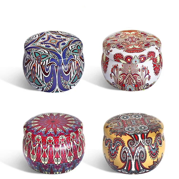 Этнический стиль, легкие ароматические свечи, подарки для женщин, ароматерапия, Большой олово сои свечи, ароматические свечи лаванды