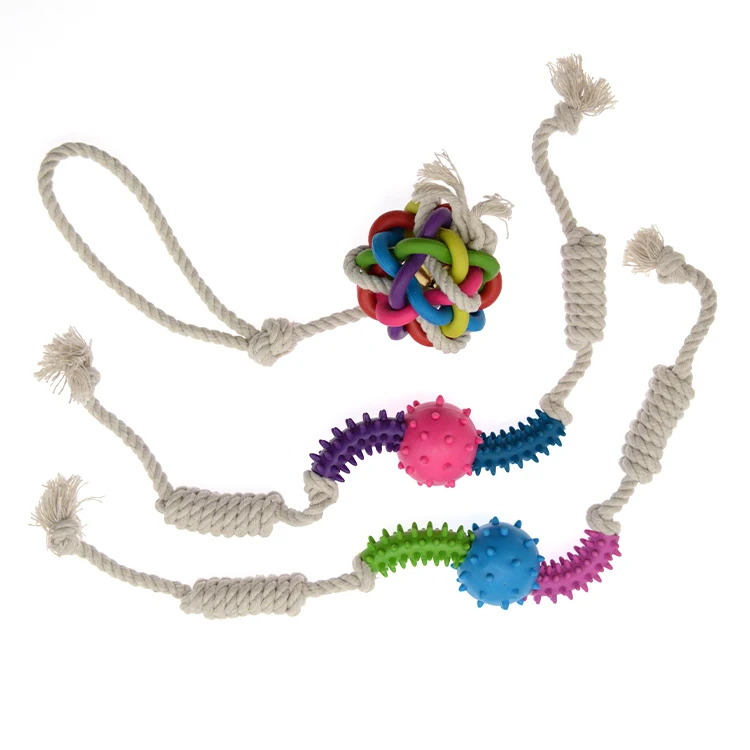 Wholesale Multifunction Innovational Double Teeth-cleaning Dog Rope Pet Dog Toy Chew