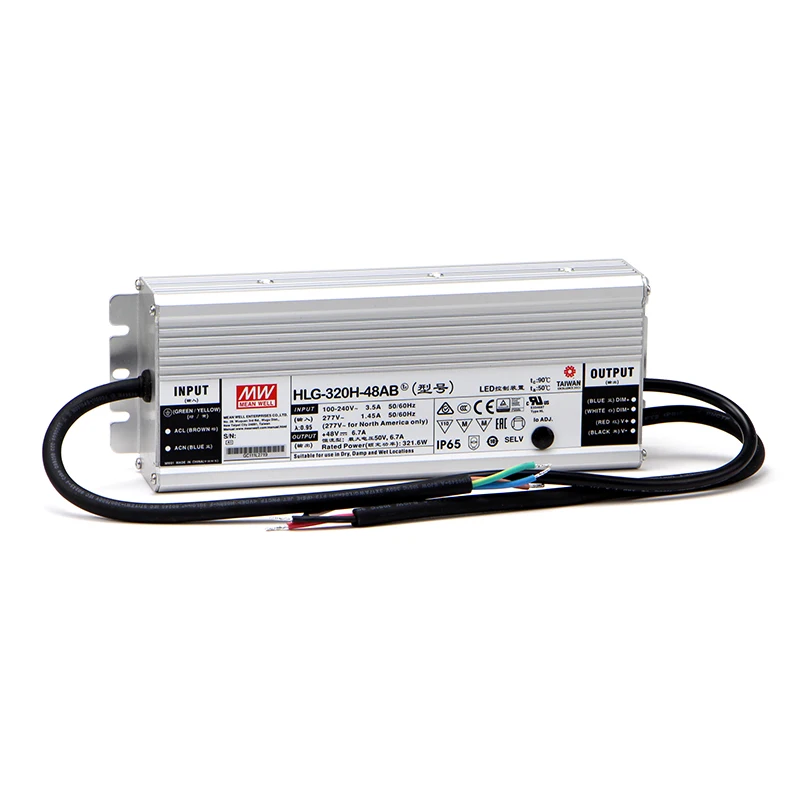 MEANWELL HL-240-30 240W 12V ~ 54в IP67 на одном уровне с 3 в 1 Функция затемнения светодиодный драйвер 24V блок