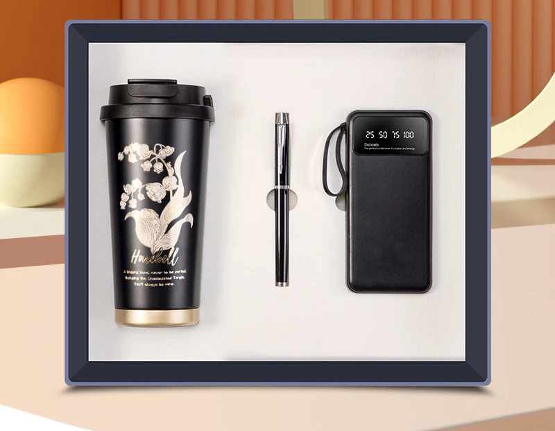 2024 Hot Selling Good-Looking Stainless Steel Double Drink Cup Portable Classic Style Coffee Thermos Straw Eco-friendly Parties