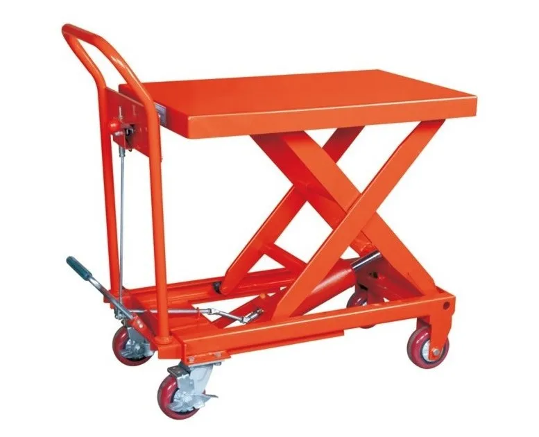 Portable Scissor Lift Table 1000KG Hydraulic Table Lift Table Platform Cart