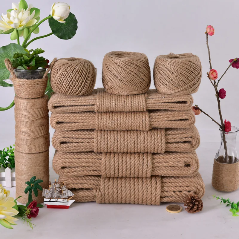 Factory Direct Supply 8mm natural jute rope twisted manila jute rope