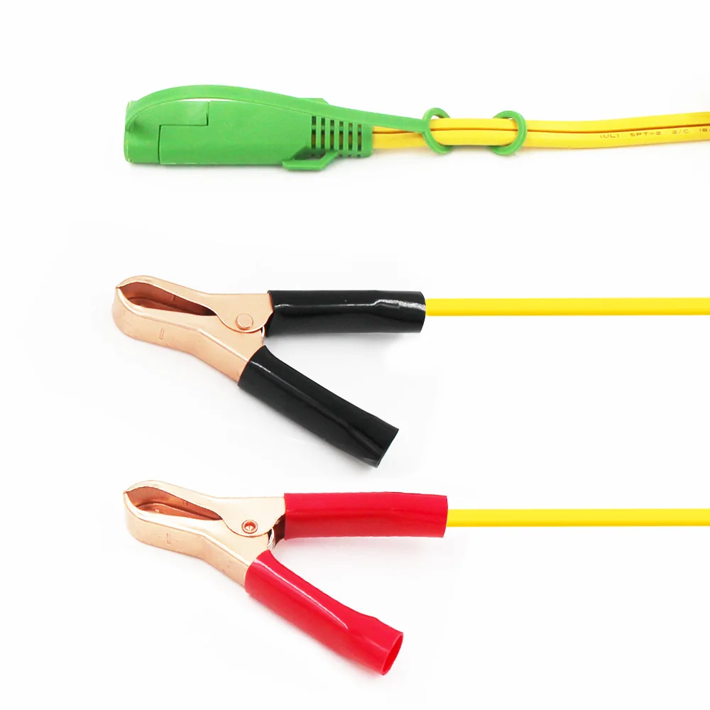 1.5m SAE quick disconnect connector plug to alligator crocodile clips charging cable car battery power cord