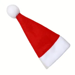Mini Christmas Santa Hat With Plush Ball cheap scarf christmas mini santa red hats cutlery for decor