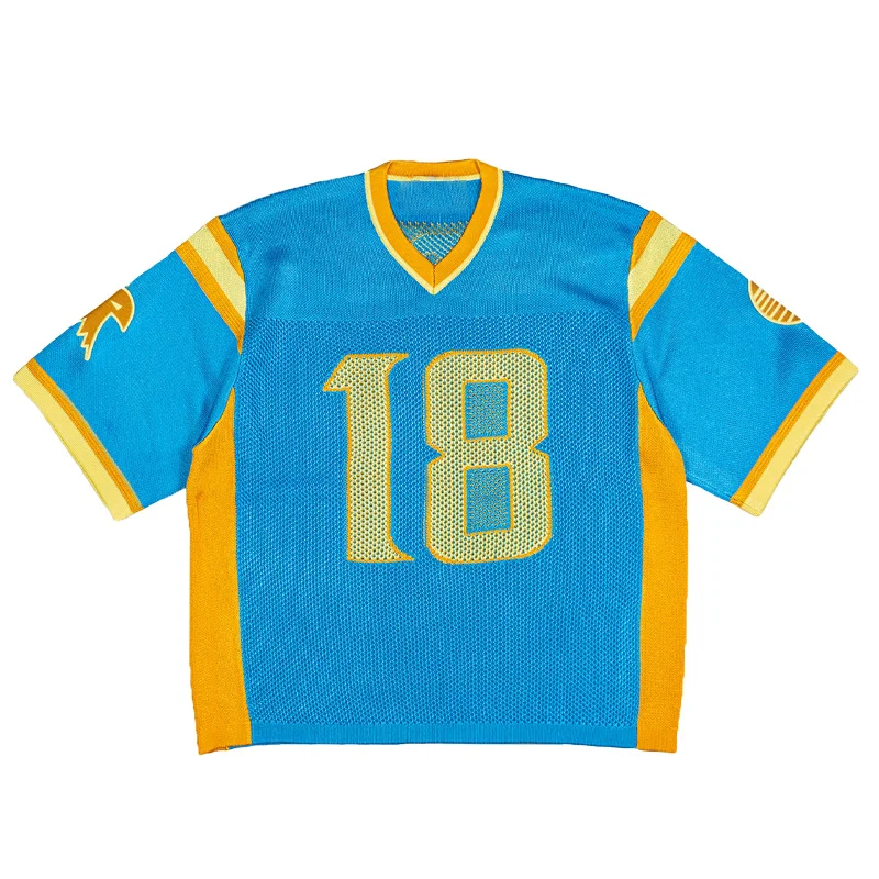 Custom Logo Men Crew Neck Sweater T Shirt Polyester Cotton Short Sleeve Mesh Crochet Sweater Shirts Knitted Jersey Men